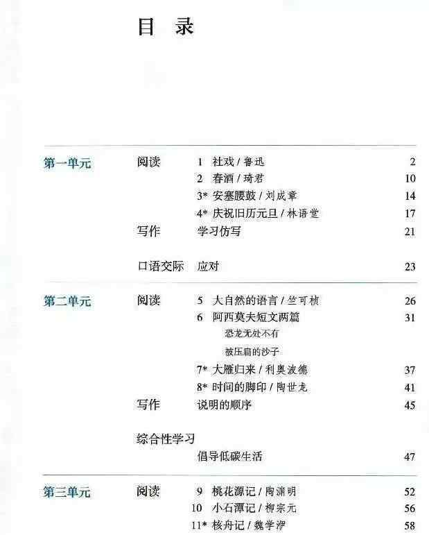 人教版八年级下册语文电子课本 人教版八年级语文下册教材电子课本（最新高清版）
