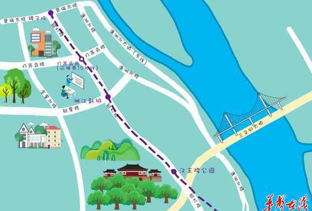 长沙地铁线路图 地铁+公交换乘指南