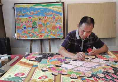 鱼画 洞头渔民画：画海画鱼画桅帆