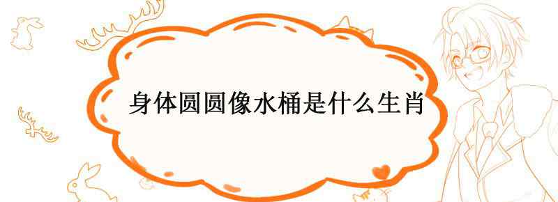 身体圆圆像水桶是什么生肖