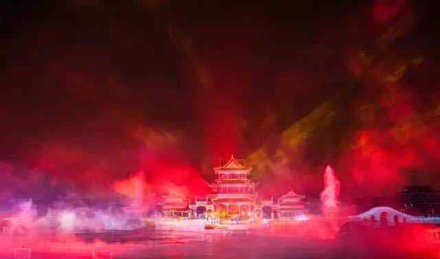 火烧圆明园 震撼！国内首创大型实景电影 《火烧圆明园》在横店圆明新园首演