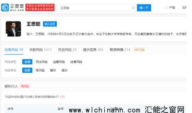 王思聪再成被执行人 为什么会这样