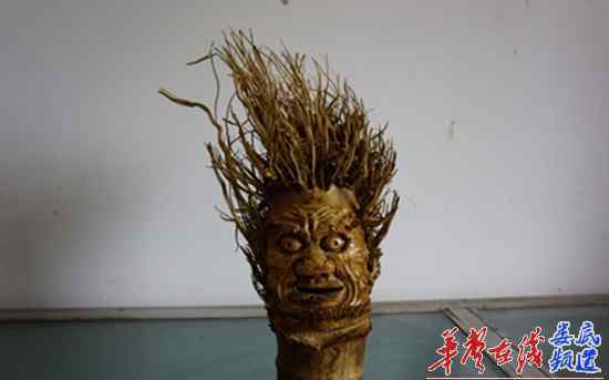 根雕书法 [娄底]环卫工成"艺术大师" 书法根雕样样精通