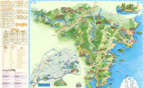 灵溪二高 高颜值、多功能！新苍南新版全域旅游手绘地图来啦！