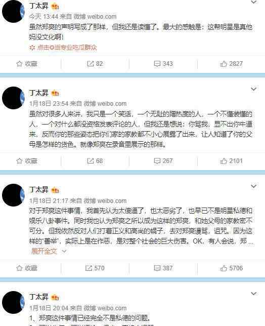 丁太昇谈郑爽事件：很恶劣 具体什么情况
