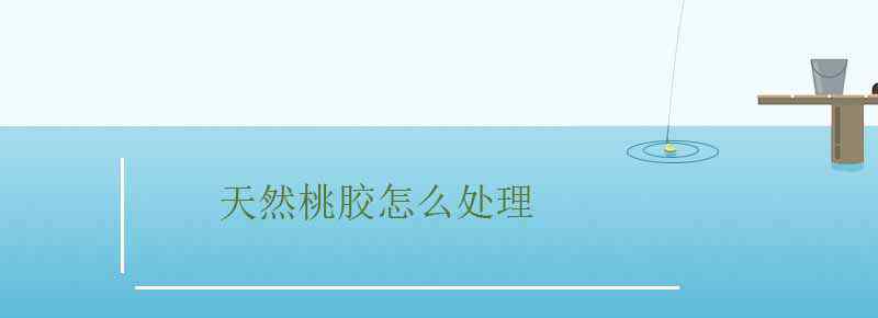 天然桃胶怎么处理