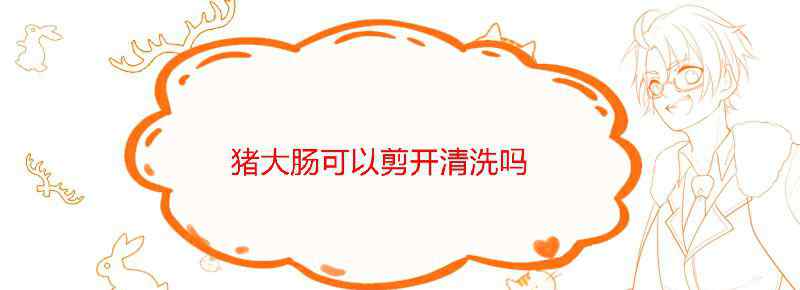 猪大肠可以剪开清洗吗
