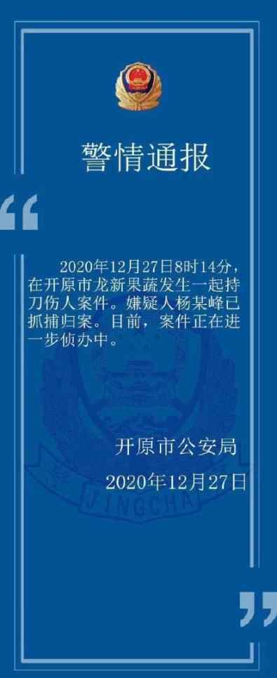 辽宁男子持刀伤人致7死7伤 具体事件详情是怎样的？通报来了