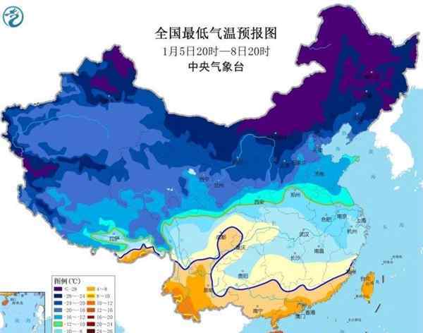 中央气象台发布2021首个寒潮预警，20省区市气温或创今冬新低