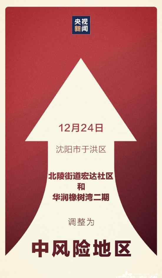 沈阳两地升为中风险 分别是哪两个地区