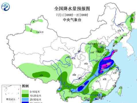 1一7天降水量预报 未来3天全国降水量天气预报