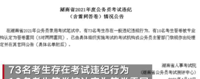 湖南省考83人作弊被通报引热议 官方回应