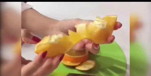 切橙子的巧妙方法三刀 橙子的简单切法的最正宗做法 橙子的简单切法的做法大全