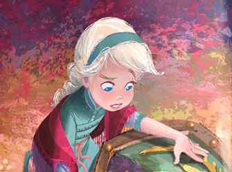 画女王 冰雪奇缘2：安娜真的太可爱，绘制女王攻略，艾莎喜好有很多