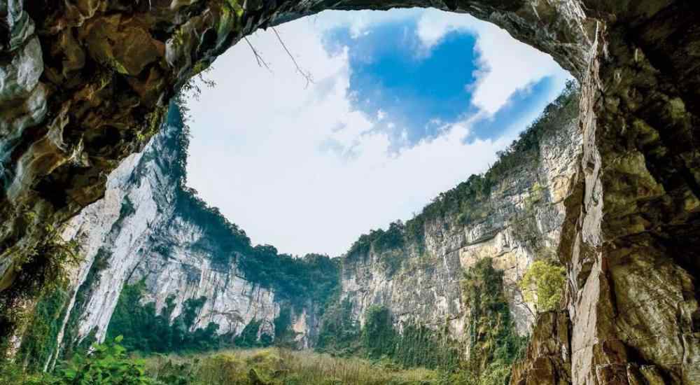 黄猄 地貌惊险景色壮观，野生兰科植物丰富——走近黄猄洞天坑