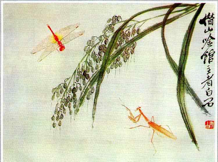 中国花鸟鱼虫网 中国画-齐白石灵动的花鸟鱼虫！