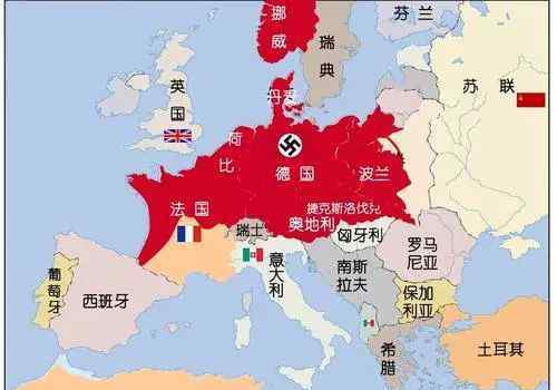 二战地图 地图看历史；二战中德国为何要进攻苏联？