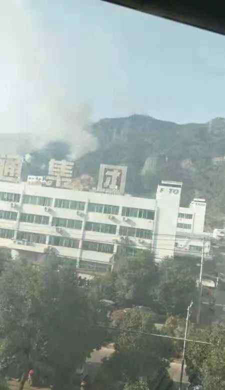 柳市火灾 今天下午，柳市一山上着火，现场浓烟弥漫……