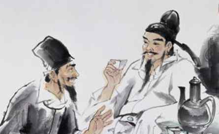 飞蓬各自远 石门山分手，临行时李白对杜甫说，老弟慢点走，我先送你一首诗