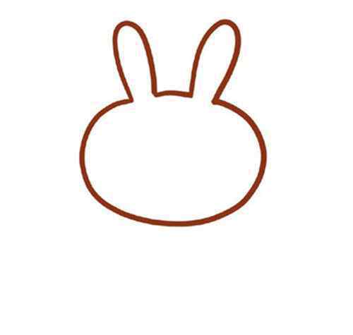 小白兔的简笔画 可爱的粉红小兔子简笔画
