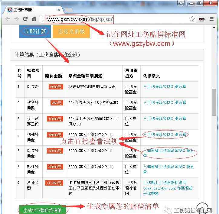 工伤赔偿案例 衡阳市工伤赔偿标准，赔偿表、赔偿示范、申领、案例全面诠释
