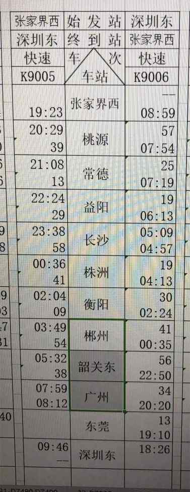 k1078 黔张常高铁时刻表来了，张家界至长沙几乎可以随到随走！