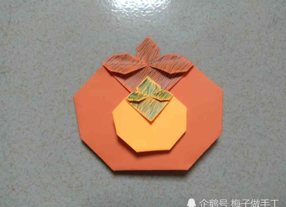 手工灯笼怎么折 儿童手工折纸：柿子怎么折？红彤彤的好像一个个红灯笼