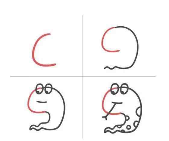 26个英文字母创意画 26个英文字母简笔画升级版，让孩子玩中学！