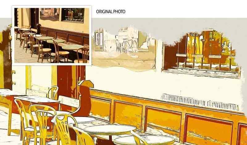 ps导出图片 PS一键生成图片转漫画风格