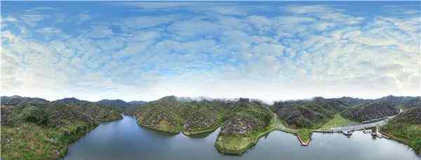 永州阳明山 空中俯瞰永州阳明山国家森林公园美景