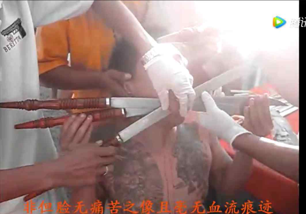 乩童起乩 乩童为什么那么血腥自残身体，他们刀枪不入有什么科学解释吗？