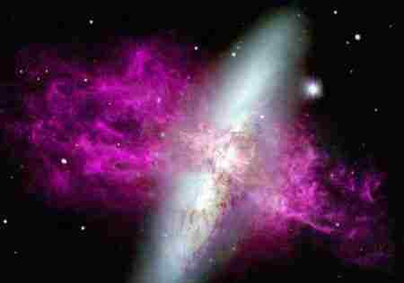 星系爆炸 星暴星系之谜 黑洞是星爆星系产生的