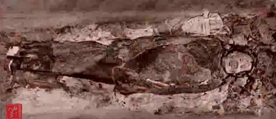 辛追刚出土时图片 辛追刚出土时的图片，她为什么吐舌头那么吓人
