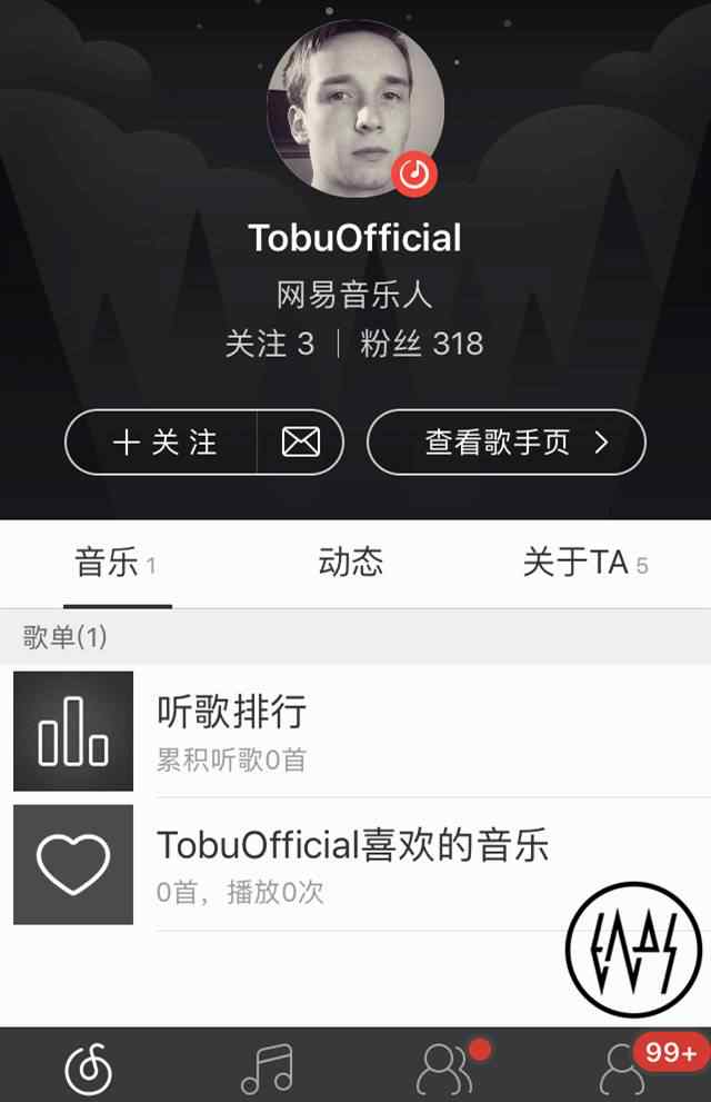 tobu Melodic House国际代表人物之一Tobu入驻墙内音乐软件 粉丝突破两万