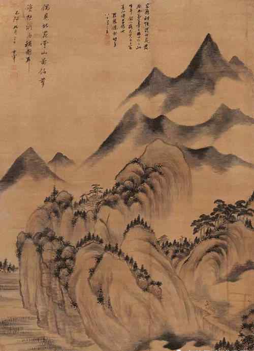 华亭画派 明代华亭画派代表人董其昌精品山水画