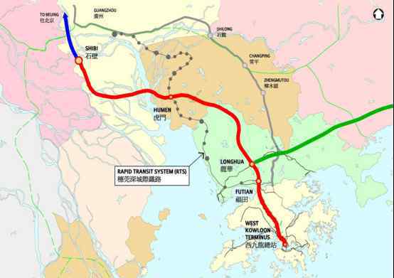 广深港高铁开通 广深港客运专线线路图，广深港高铁什么时候开通