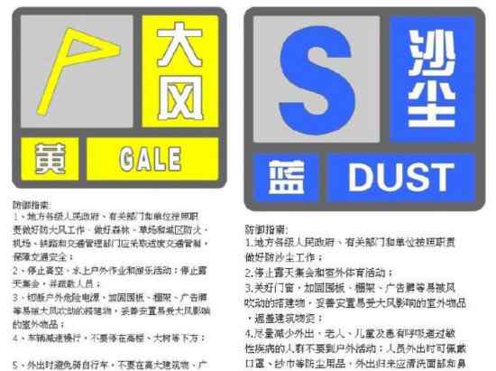 北京沙尘大风预警齐发 北京最新天气状况速报!!