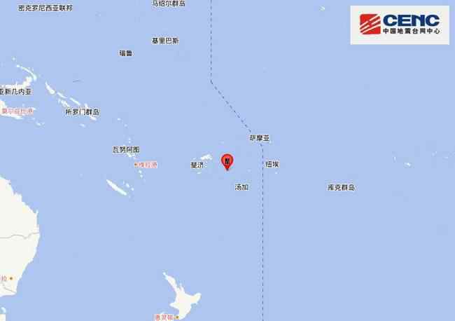 斐济群岛地区发生6.1级地震震源深度370千米 事情的详情始末是怎么样了！