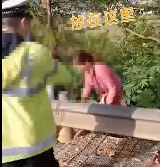 运鸡货车侧翻两女子竟用麻袋偷鸡 交警怒斥将其制止 真相原来是这样！