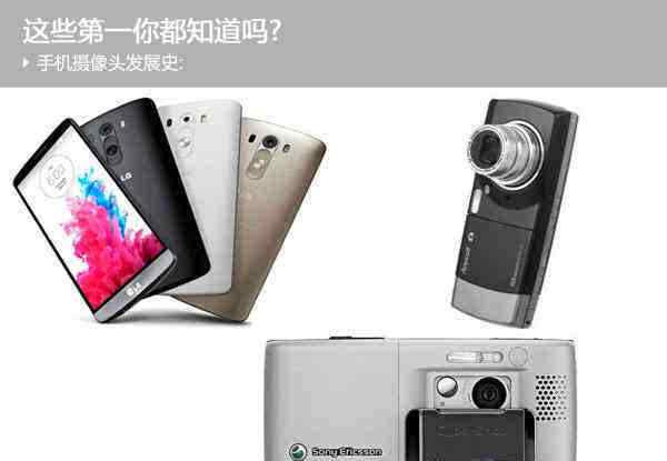 k790 手机摄像头发展史：这些第一你都知道吗？