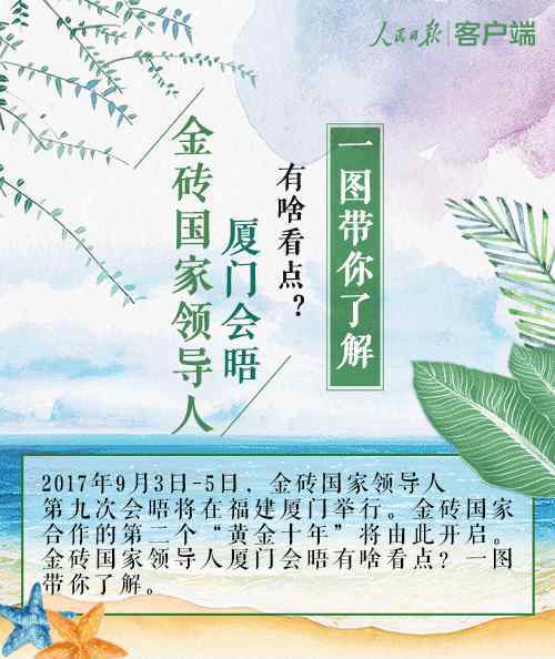 温雅彬 走进金砖 ▏一张图了解厦门会晤