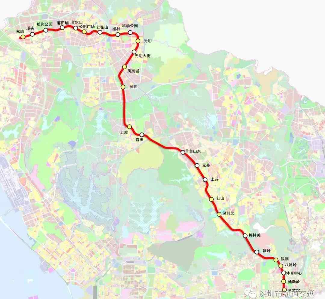 深圳6号线地铁线路图 定了！深圳地铁6号线7-28正式运营！文章配图