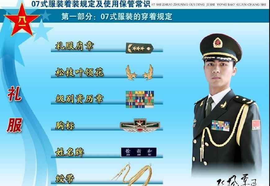 07式军服 全方位图解07式军服和军服标志服饰文章配图