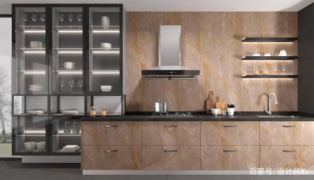 厨房设计案例,轻奢时尚,极致大美,融入整体风格,打造品质生活