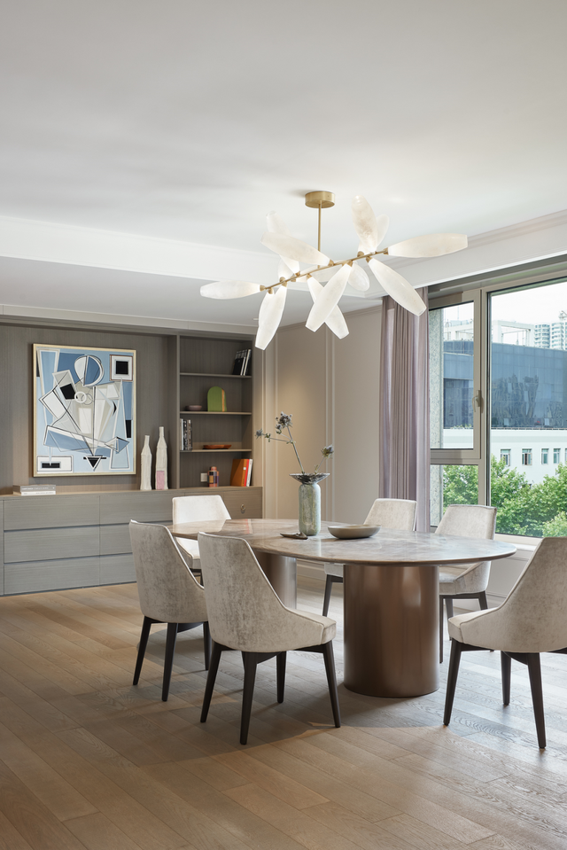 上海 300㎡+精装大平层,看秀舍如何用中性色调打造治愈系家居