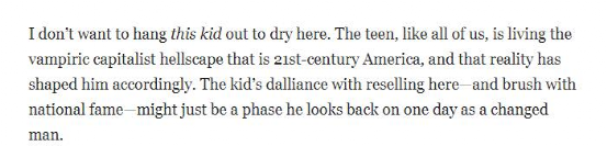 云游姬_16岁少年当黄牛年赚170万 国外媒体怒斥资本主义