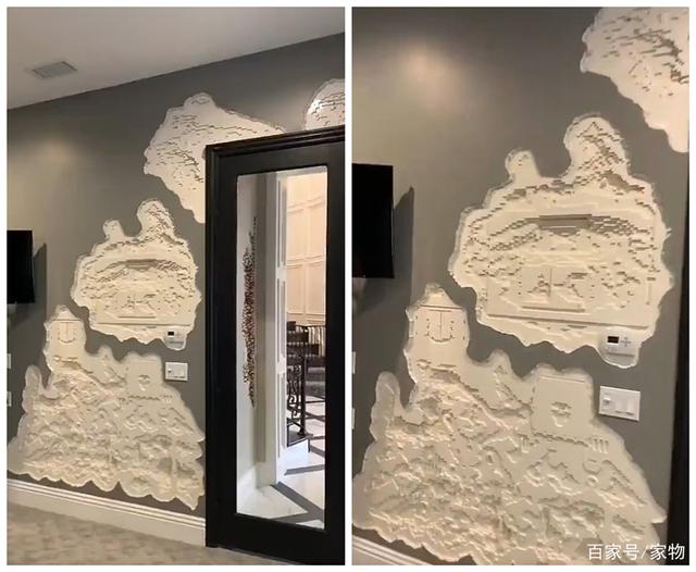 大户人家的乐高电视墙,每个格子都是微缩景观,网友:这也太酷了