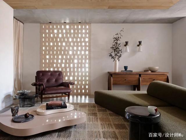 裸露混凝土与石头,粗犷外表下的复古质感“心机”