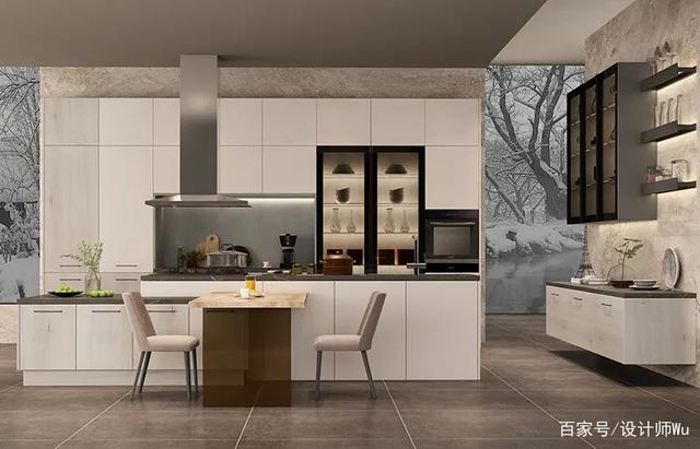 厨房设计案例,轻奢时尚,极致大美,融入整体风格,打造品质生活