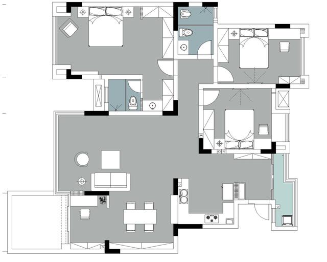 去除厨房墙体,阳台和客厅打通,这是什么神仙新家,让人挪不开眼